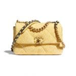 Chanel 19 Small Tweed Yellow Bag - Cruise 2021