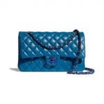 Chanel Rainbow Metal Blue Flap Bag - Spring 2021