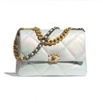 Chanel White Iridescent 19 Bag - Spring 2021