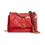 Chanel 19 Red Whipstitched Bag - Spring 2021