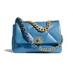 Chanel 19 Blue Lambskin bag - Spring 2021