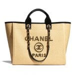 Chanel Beige Raffia Deauville Tote - Spring 2021