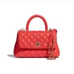 Chanel Red Small Coco Handle Bag - Spring 2021