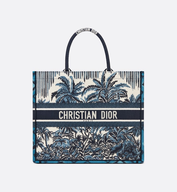 dior tote bag blue