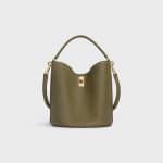 Celine Dark Olive Bucket 16 Bag