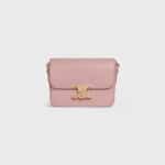 Celine Vintage Pink Shiny Calfskin Teen Triomphe Bag