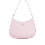 Prada Alabaster Pink Brushed Leather Cleo Shoulder Bag