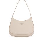 Prada Desert Beige Brushed Leather Cleo Shoulder Bag