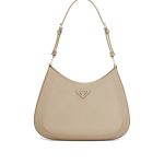 Prada Desert Beige Brushed Leather Large Shoulder/Crossbody Bag