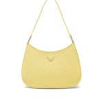 Prada Pineapple Yellow Ostrich Cleo Shoulder Bag