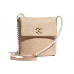 Chanel Beige Pearl Hobo Bag - Spring 2021