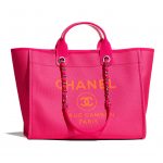 Chanel Neon Pink Deauville Tote - Spring 2021