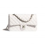 Chanel White Calfskin Flap Bag - Spring 2021