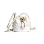 Chanel White Small Pearl Messenger Bag - Spring 2021