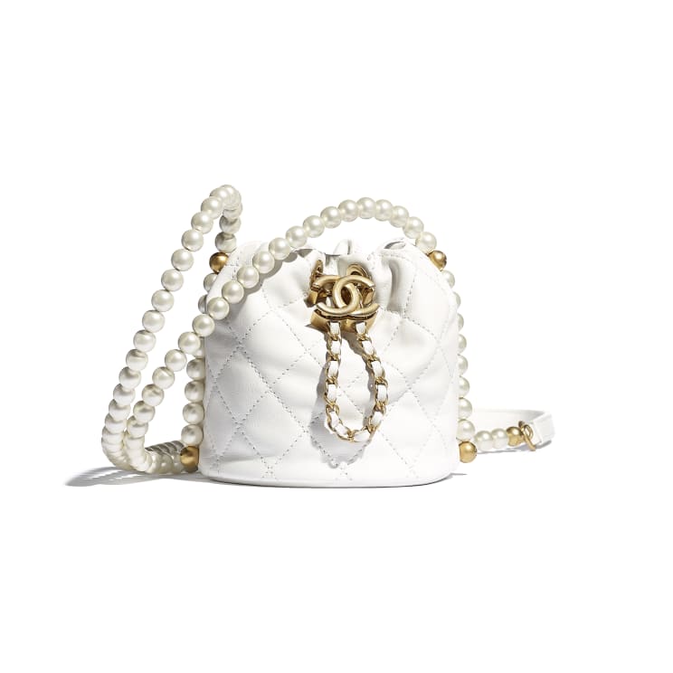 Chanel White Small Pearl Messenger Bag - Spring 2021