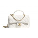 Chanel White Small Top Handle - Spring 2021