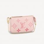 Louis Vuitton Pochette Accessories Mini Rosebud in Empreinte