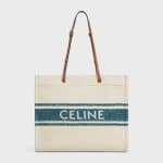 Celine Full Sun Tote Bag Blue Tan