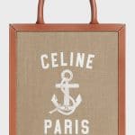 Celine Hessian Printed Small Vertical Tote Bag