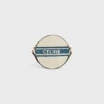 Celine Plein Soleil Round Pouch Blue Tan