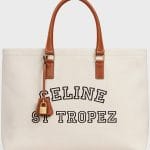 Celine Natural/Tan St Tropez Horizontal Cabas Bag