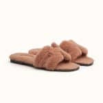 Hermes Oran Sheepskin Beige Sandal - Spring 2021