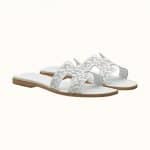 Oran Sandal Perforated in Blanc