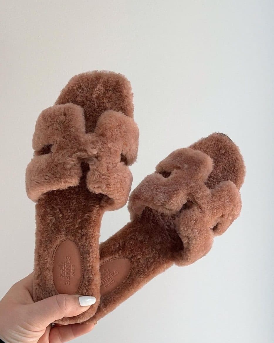 Hermes Teddy Bear Sandals 