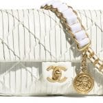 Chanel White Medallion Strap Bag - Prefall 2021