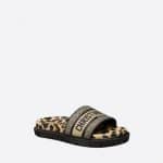 Dior Beige Mizza Embroidered Dway Slide