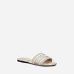 Dior Gray Checkn Dway Slide