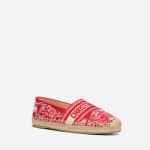 Dior Raspberry Toile De Jouy Granville Espadrille