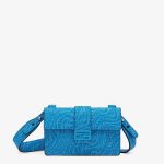 Fendi Blue FF Vertigo Baguette Pouch