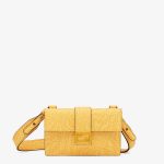 Fendi Yellow FF Vertigo Baguette Pouch