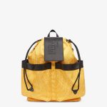 Fendi Yellow FF Vertigo Drawstring Backpack