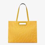 Fendi Yellow FF Vertigo Shopping Bag