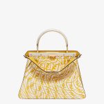 Fendi Yellow and White Peekaboo Iseeu Medium