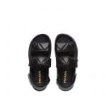 Prada Black Padded Nappa Leather Sandals