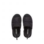Prada Black Padded Nylon Sandals