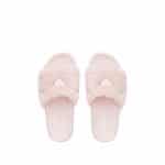 Prada Orchid Pink Shearling Slides