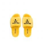 Prada Yellow Terry Cloth Slides