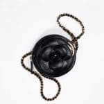 Chanel Black Round Clutch With Chain