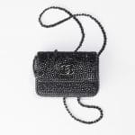 Chanel Black Strass Clutch With Chain
