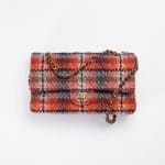 Chanel Multicolor Tweed Classic Handbag