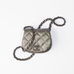 Chanel Ruthenium Clutch With Chain