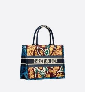 christian dior blue tote