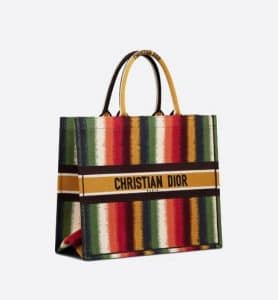 christian dior book tote red