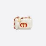 Dior White Micro Dioramour Caro Bag