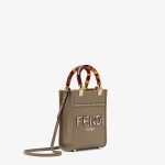 Fendi Gray Mini Sunshine Shopper Bag