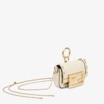 Fendi White Nano Baguette Charm